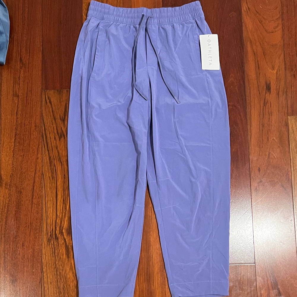 athleta wide leg joggers